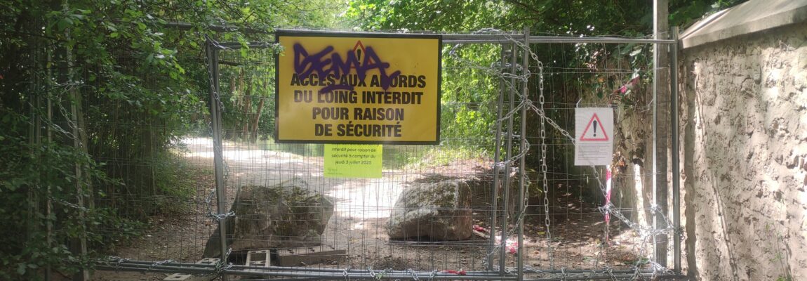 Baignade du Loing interdite